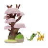 Ensemble de figurines d'environnement Pokémon Jazwares - Caterpie Pikachu