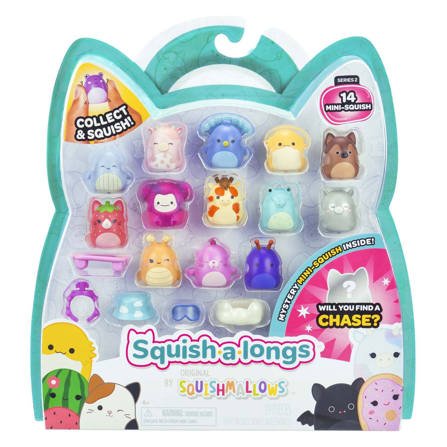 Squishmallows - figurines de jeu squish-a-longs 2, 14 pcs.
