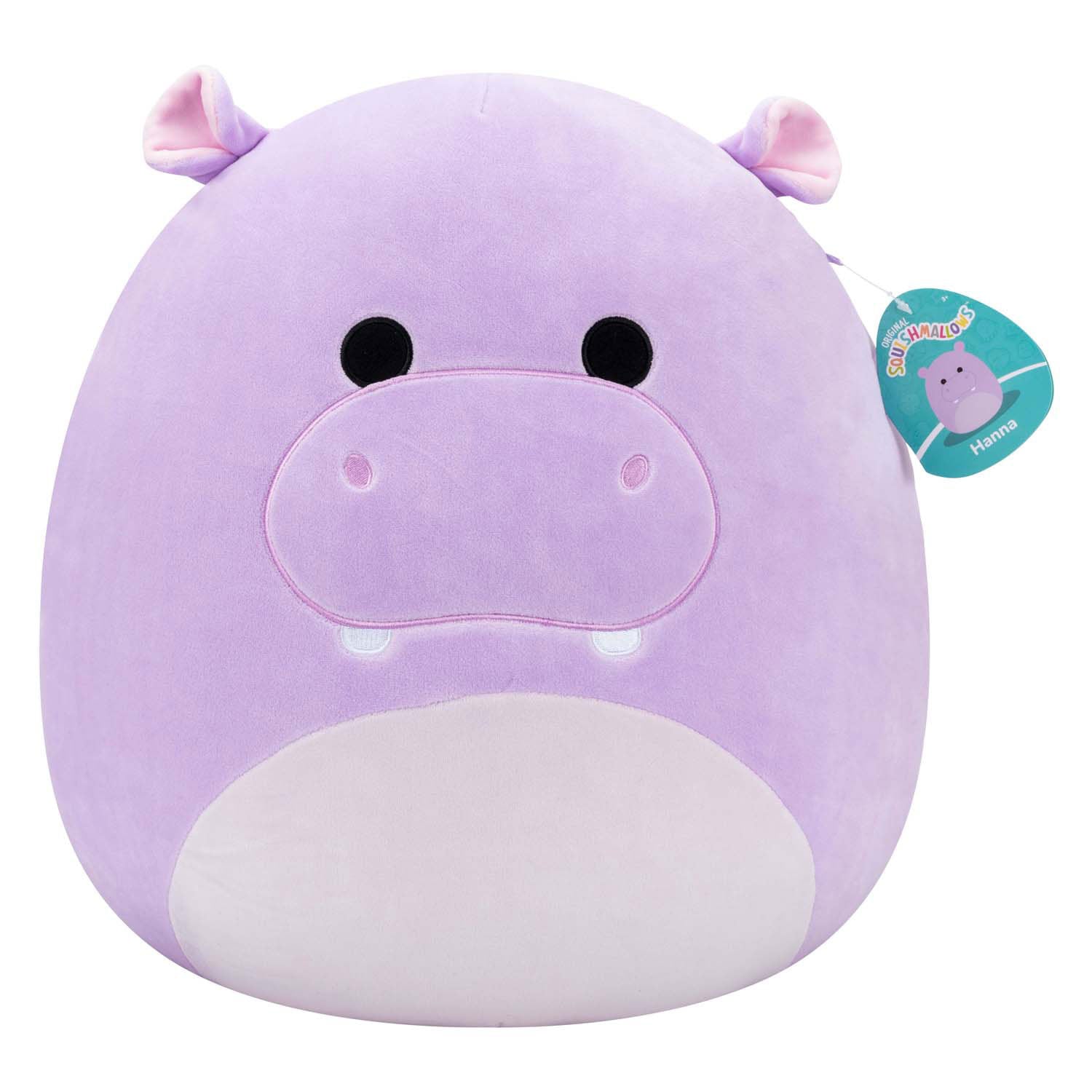 Peluche peluche Squishmallows - Hanna l'hippopotame violet, 40cm