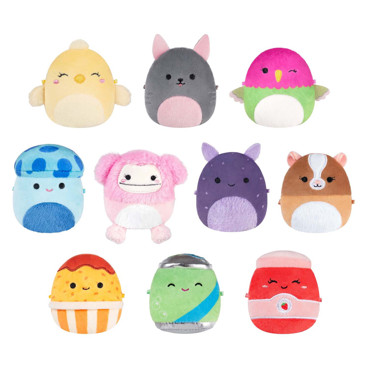Jazwares squishmallows peluche peluche - micromallows automne - 10 pcs.