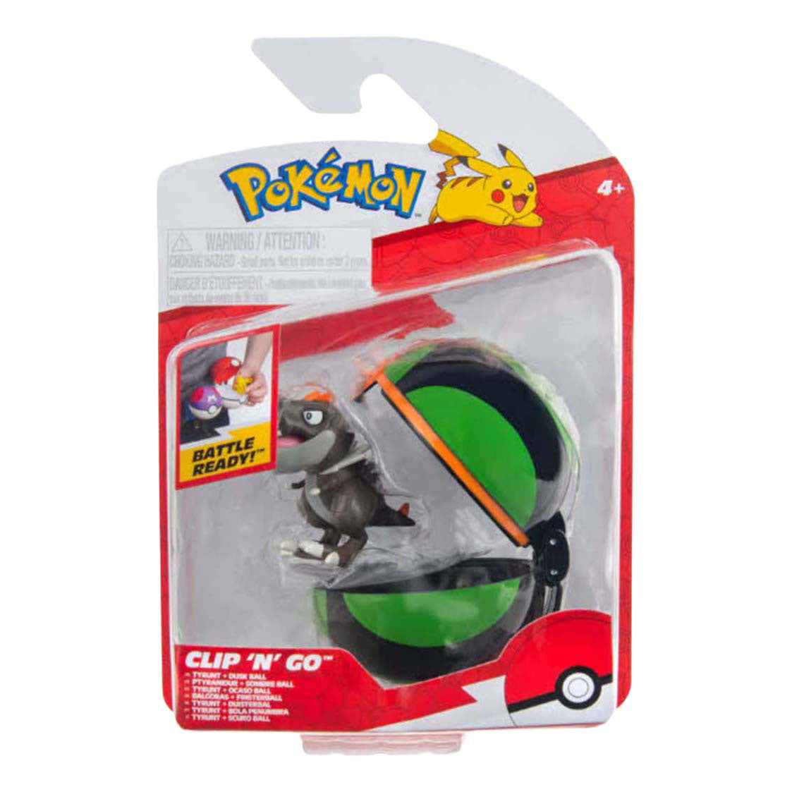 Jazwares Pokémon Clip 'n' Go Tyrunt Balle du Crépuscule
