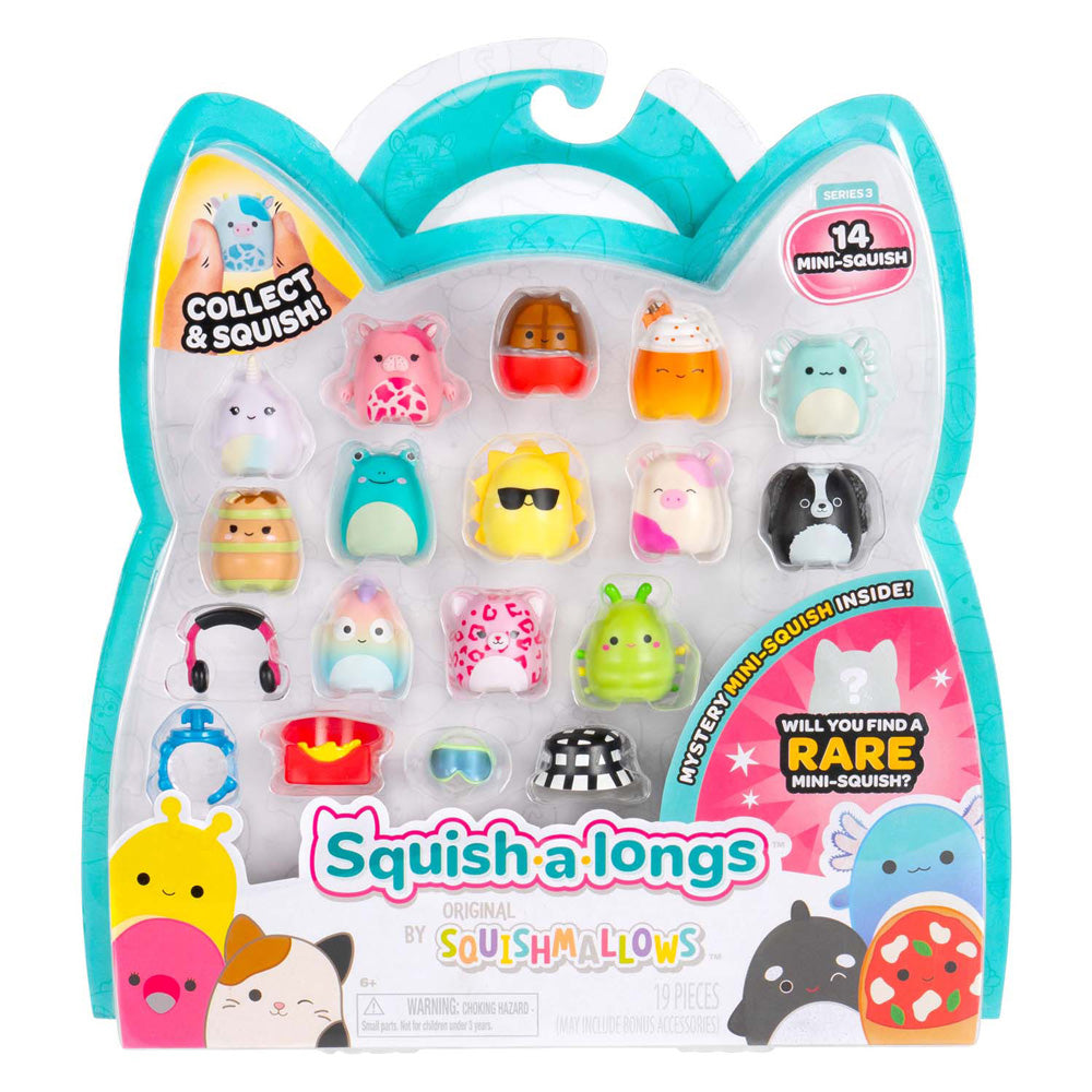 Squishmallows Jazwares - figurines squish-a-longs style 1 - 14 pcs.
