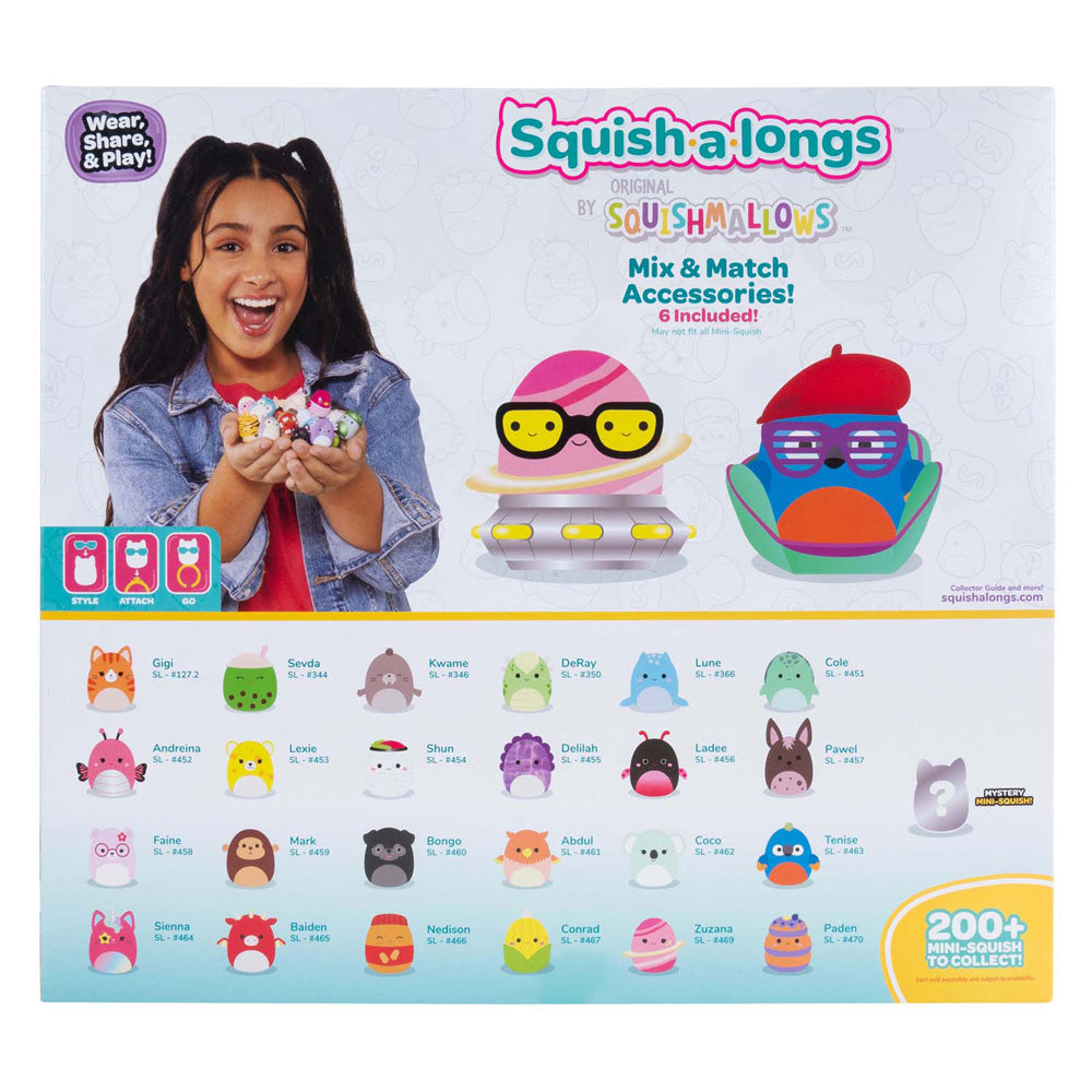 Squishmallows Jazwares - figurines de jeu squish-a-longs style 1 - 25 pcs.