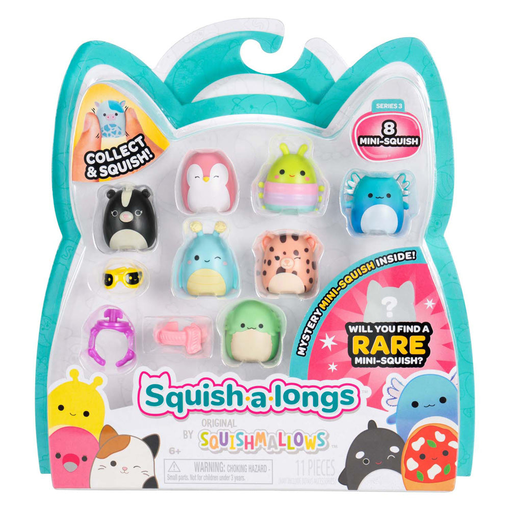 Squishmallows Jazwares - figurines squish-a-longs style 1 - 8 pcs.