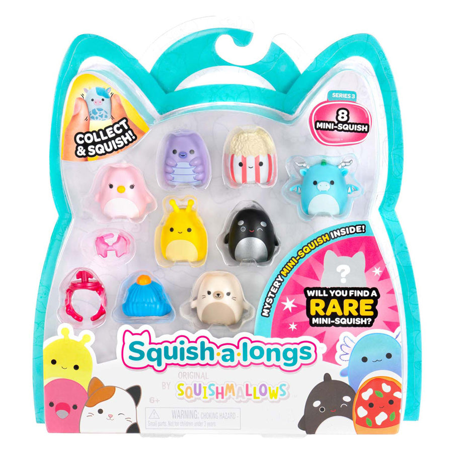 Squishmallows Jazwares - figurines squish-a-longs style 2 - 8 pcs.