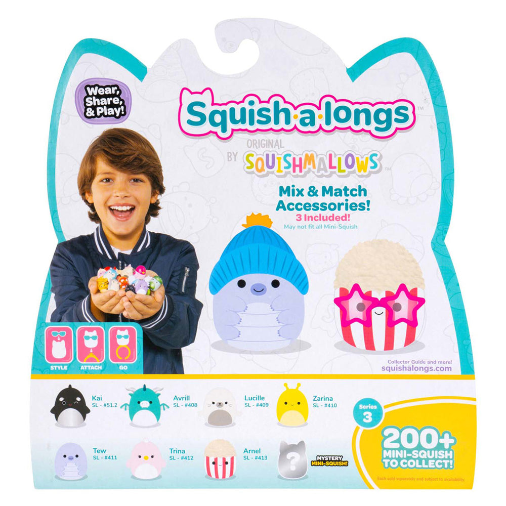 Squishmallows Jazwares - figurines squish-a-longs style 2 - 8 pcs.