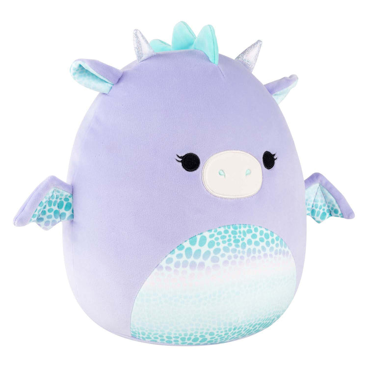 Peluche peluche Jazwares squishmallows - drow le dragon violet - 30cm