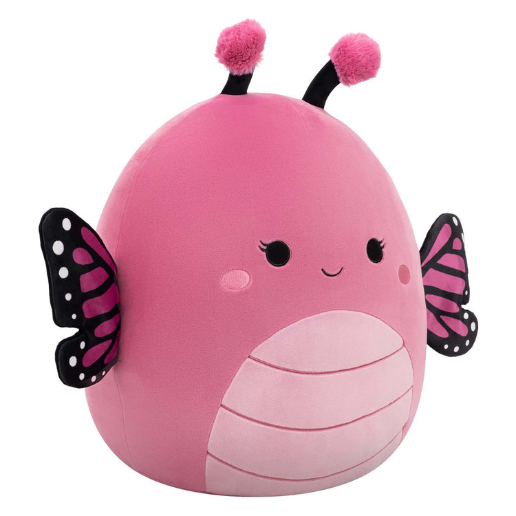 Peluche peluche Jazwares squishmallows - marcelina le papillon monarque rose - 40cm