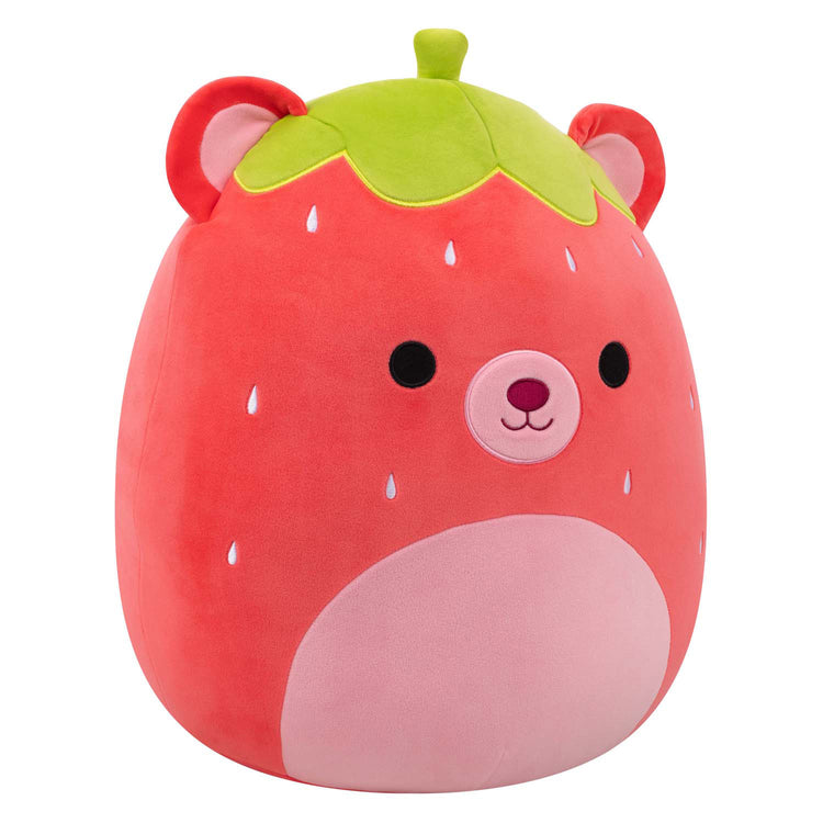 Peluche peluche Jazwares squishmallows - Roméo l'ours rouge fraise - 40cm