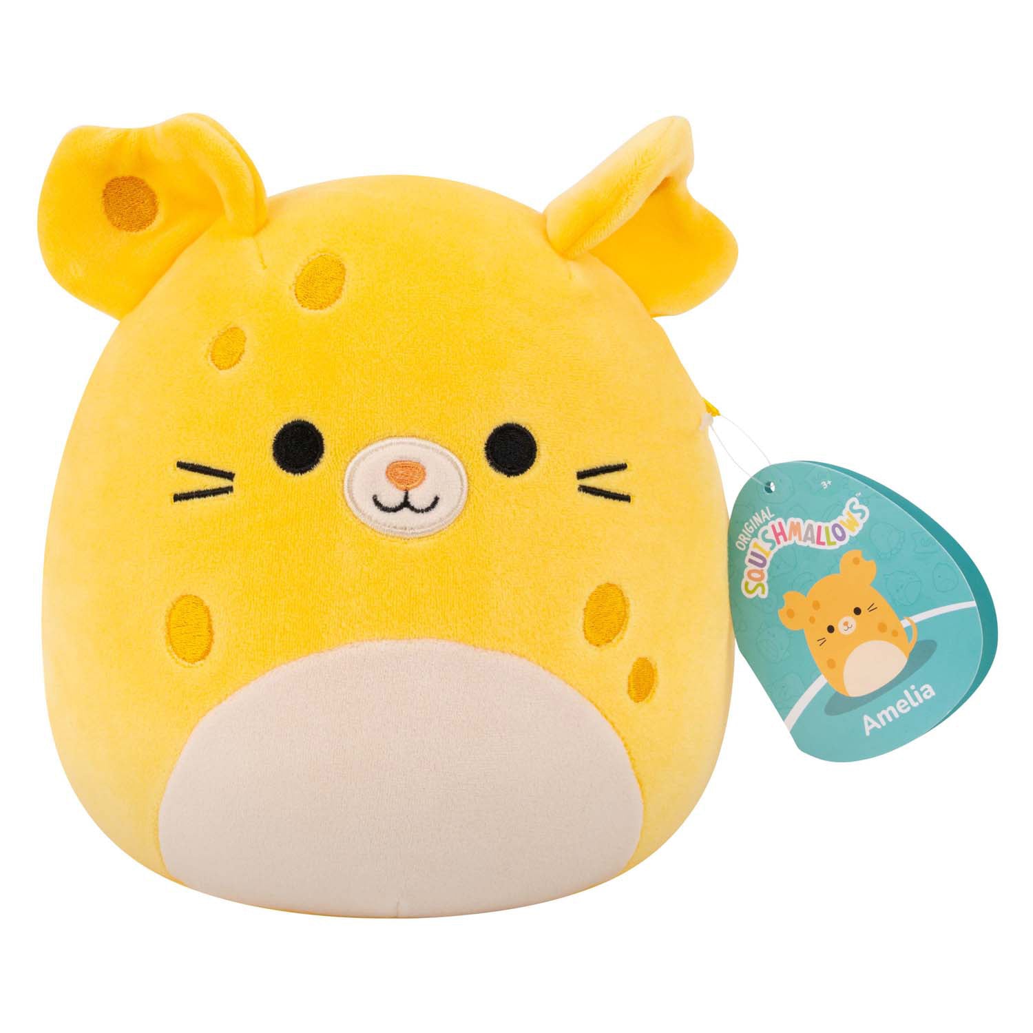 Peluche peluche Jazwares squishmallows - Amelia la souris fromage - 19cm