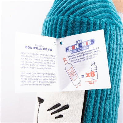 Bouteille de vin de Martin en peluche