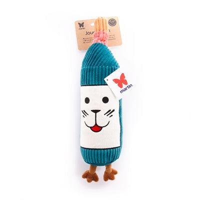 Bouteille de vin de Martin en peluche