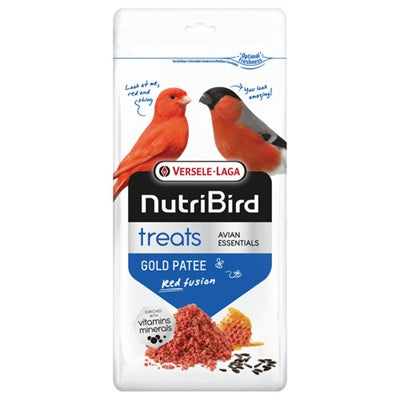 Nutribird traite la fusion rouge du pâté d'or
