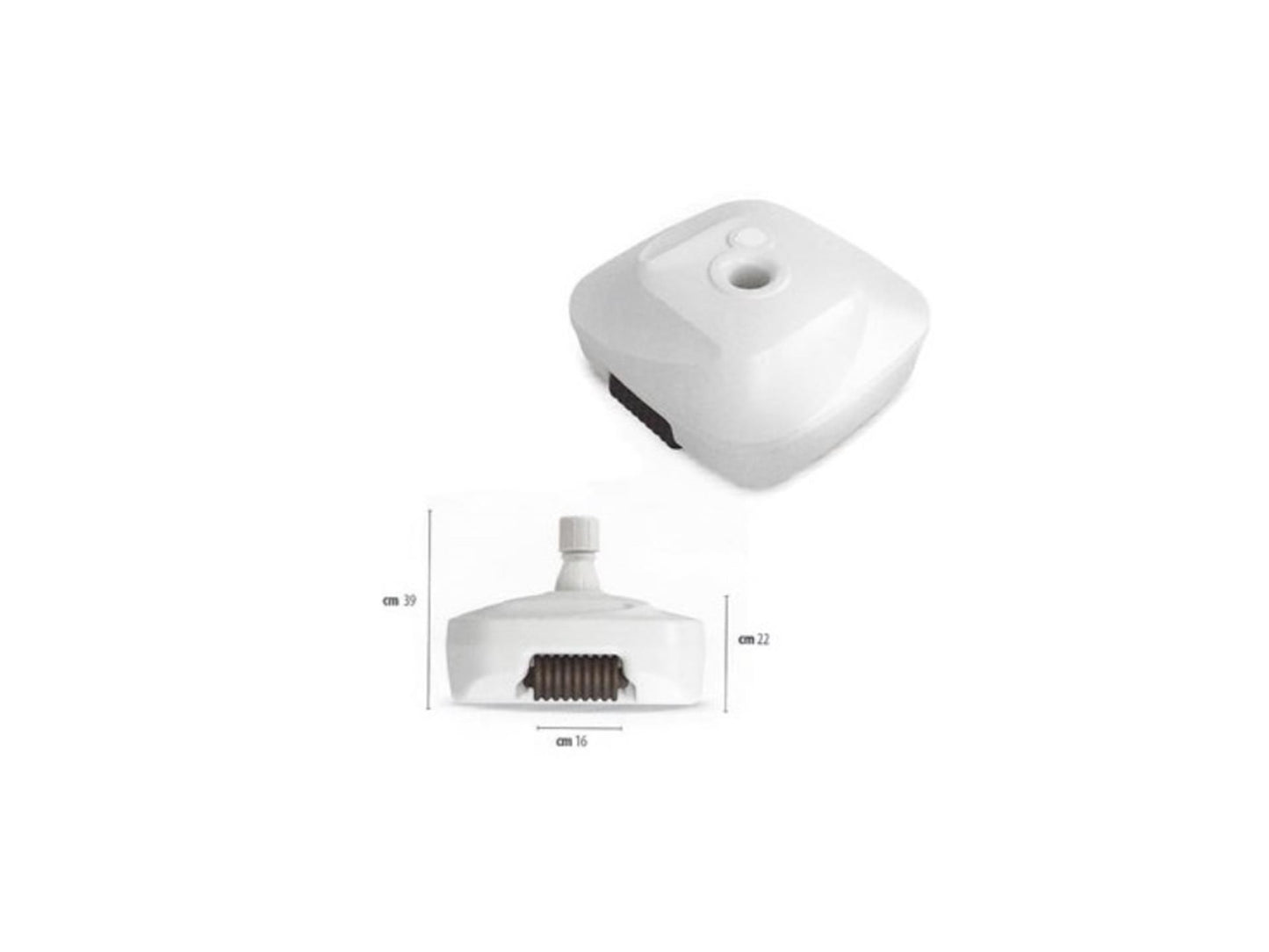 Pied de parasol Adriatic 50 kg rechargeable blanc