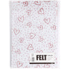 Feutre de loisir Creativ company, a4, feuille 210x297 mm, épaisseur 1,5-2 mm, blanc, 10 feuilles 1 boîte