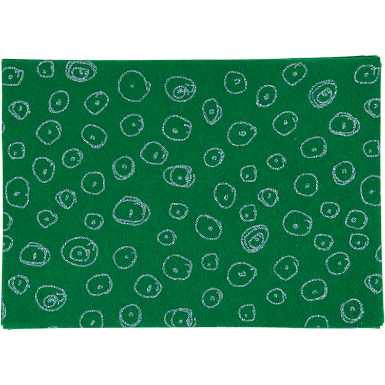 Feutre de loisir Creativ company, a4, feuille 210x297 mm, épaisseur 1,5-2 mm, vert, 10 feuilles 1 boîte