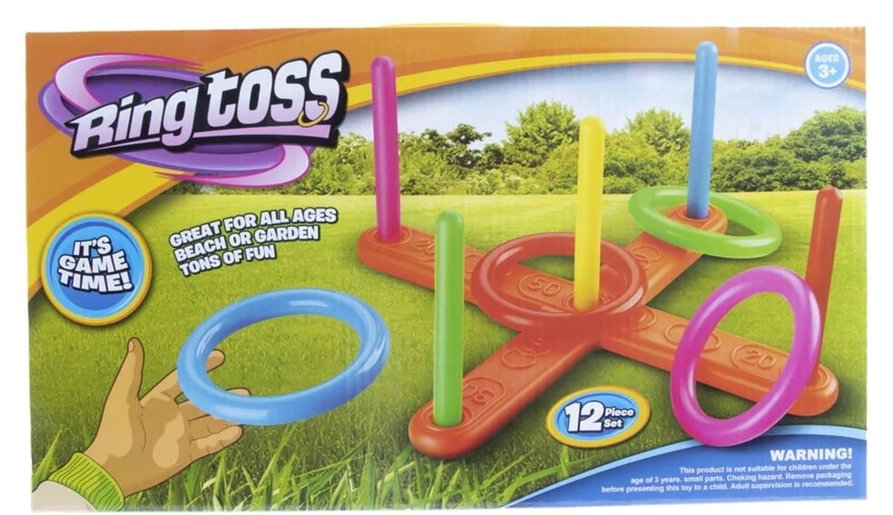 Jeu de lancer d'anneaux coloré Jonotoys