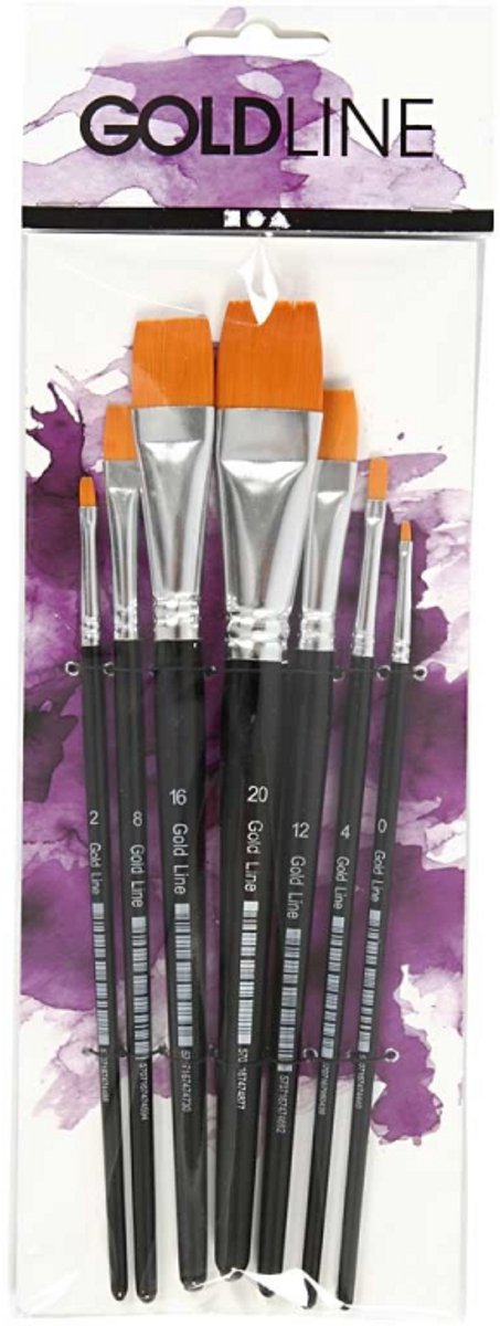Creativ Company Gold Line Brosses à plat, 7e.