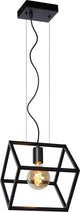 Lucide fabian - lampe suspendue - 1xe27 - noir