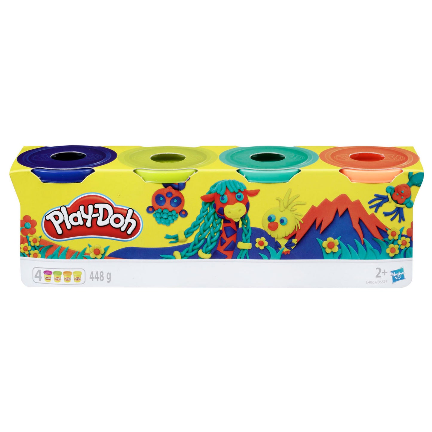 Paquet de 4 Play-Doh (couleurs sauvages)