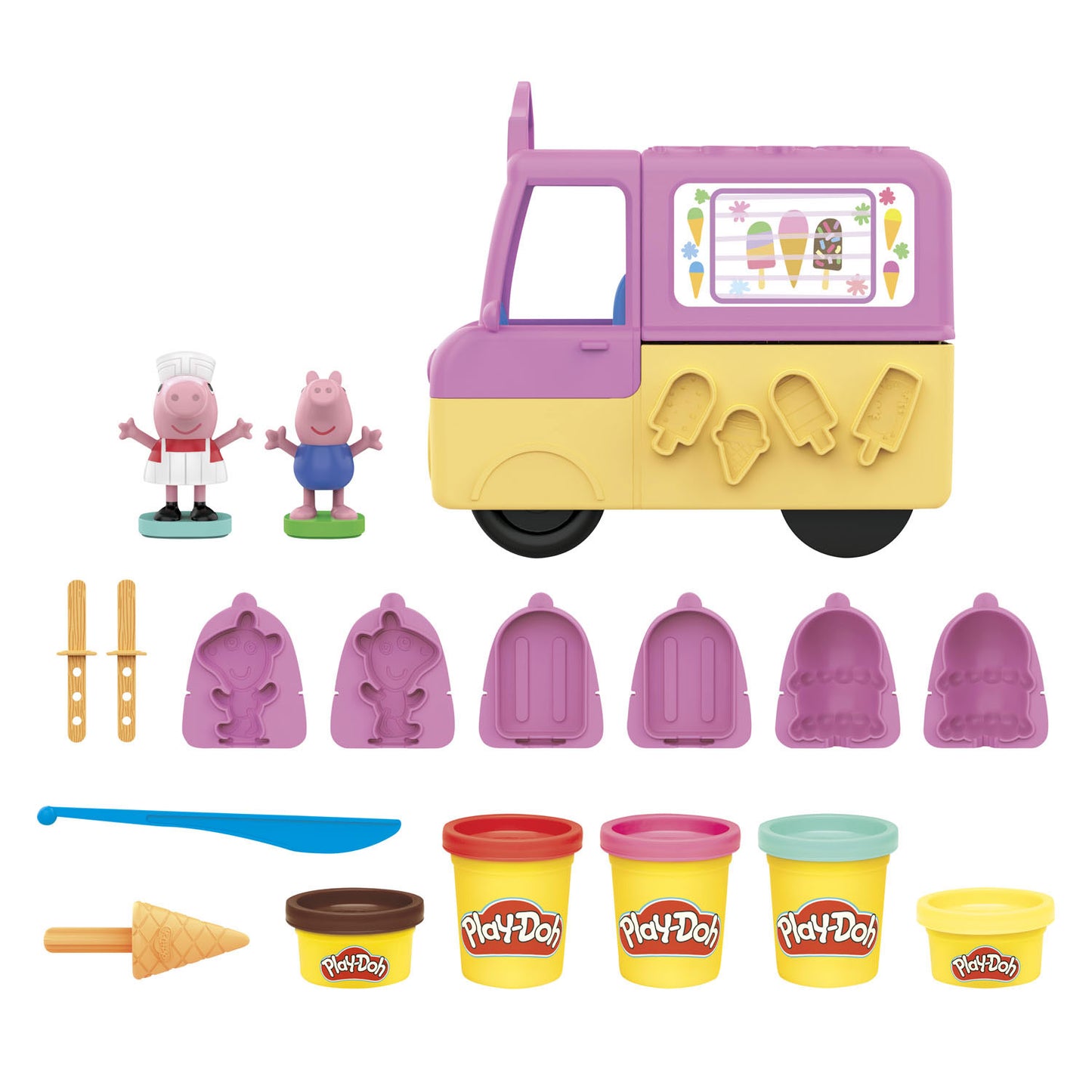 Play -doh peppas ijsjes - jeu de jeu en argile