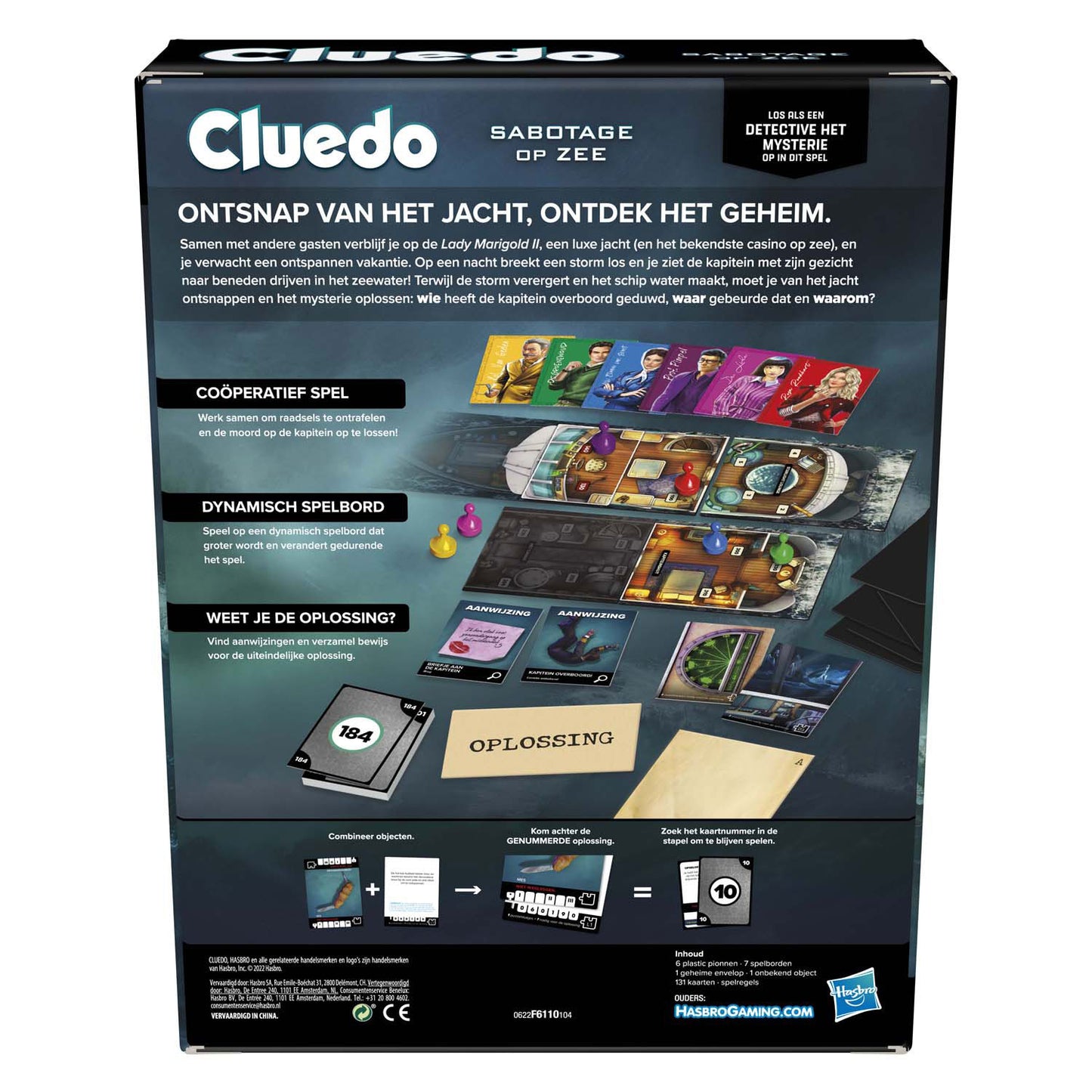 Hasbro Cluedo Escape Sabotage at Sea Board Game