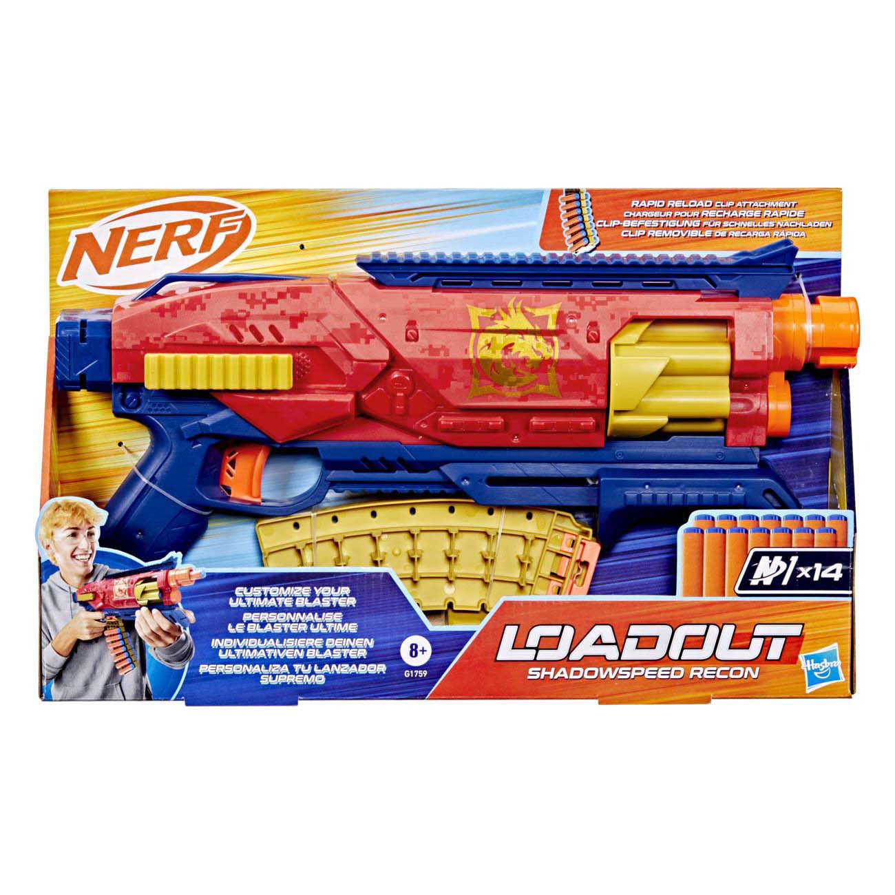 Nerf charge la reconnaissance de la vitesse de l'ombre
