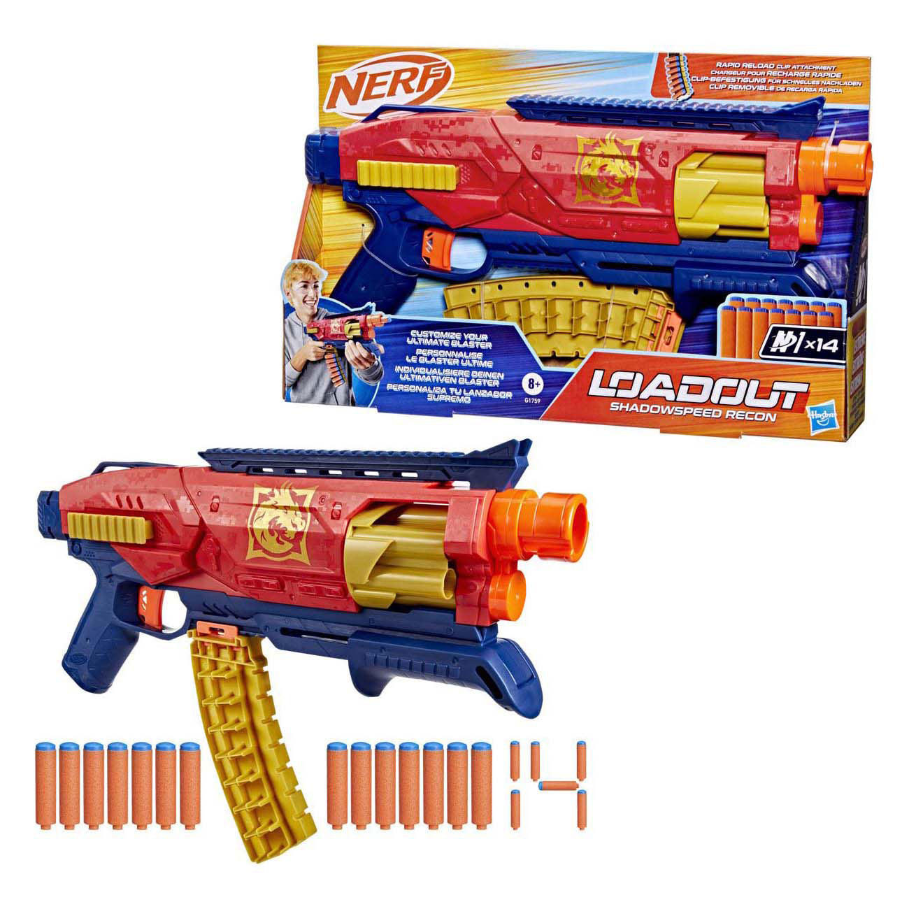 Nerf charge la reconnaissance de la vitesse de l'ombre