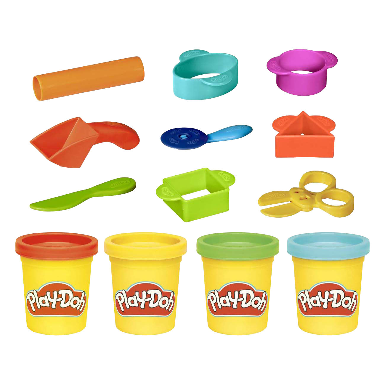 Coffret de démarrage Play-doh - pâte à modeler - comprenant 4 pots d'argile