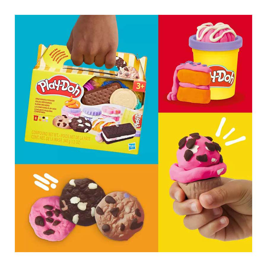 Play-doh petite boulangerie - 6 pots en terre cuite