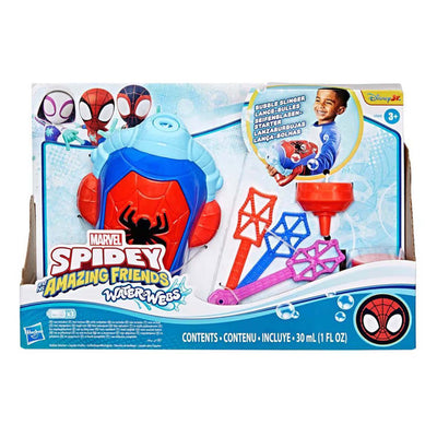 Machine à bulles à toiles d'eau Hasbro Spidey - avec souffleur à bulles