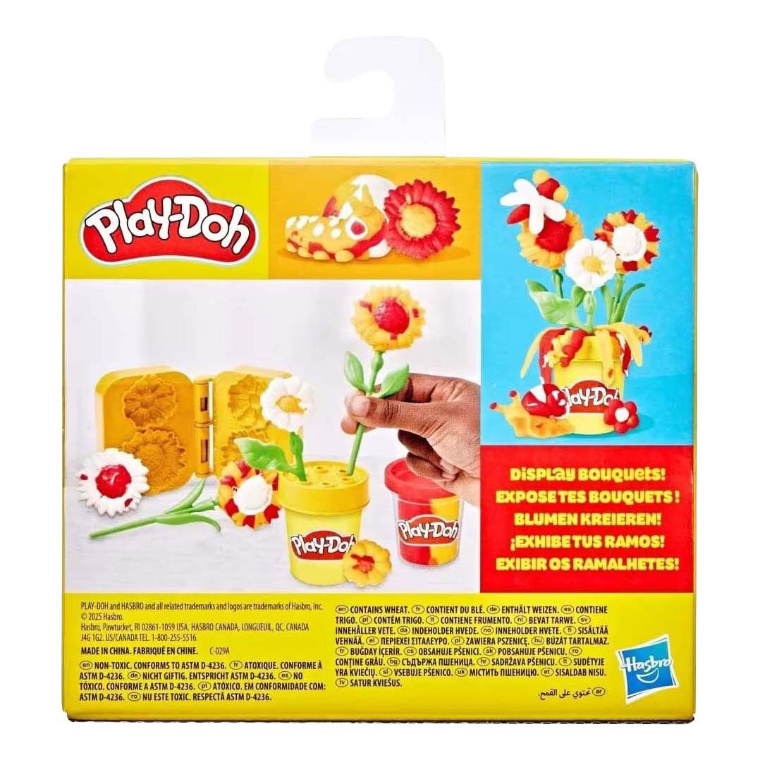 Play-doh petites fleurs tournesols et marguerites - 2 pots en argile