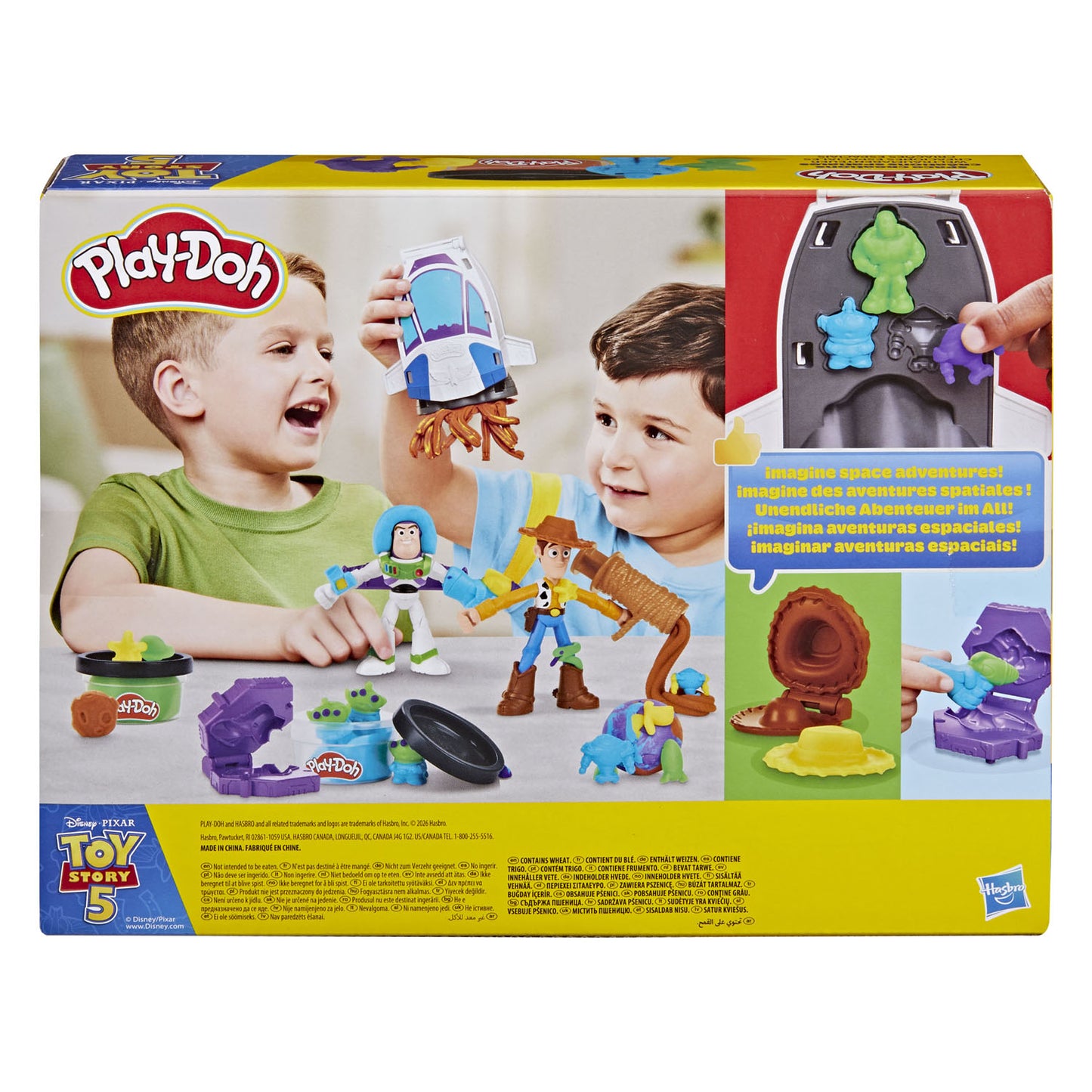 Play-doh toy story 5 ensemble d'argile - 5 pots en argile