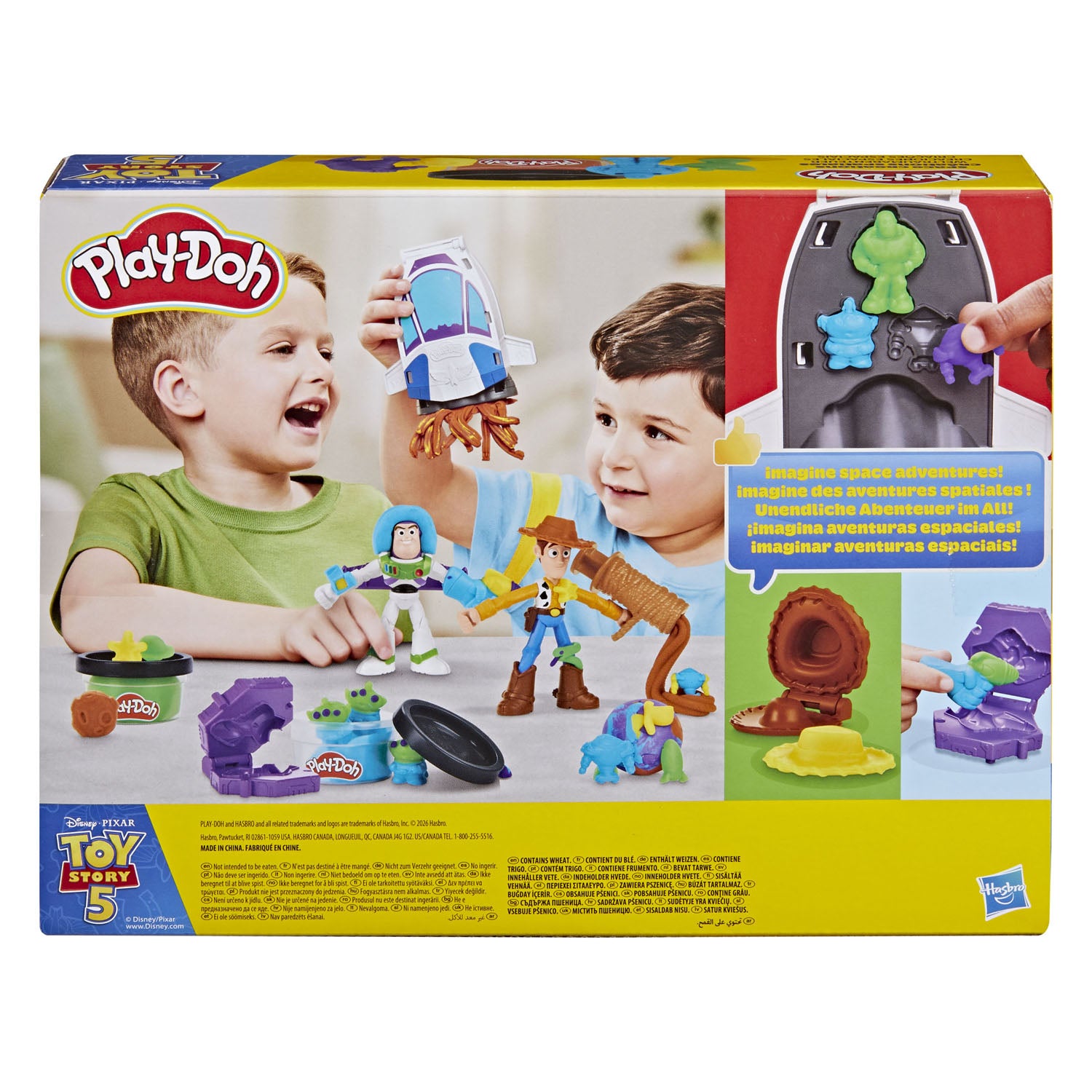 Play-doh toy story 5 ensemble d'argile - 5 pots en argile