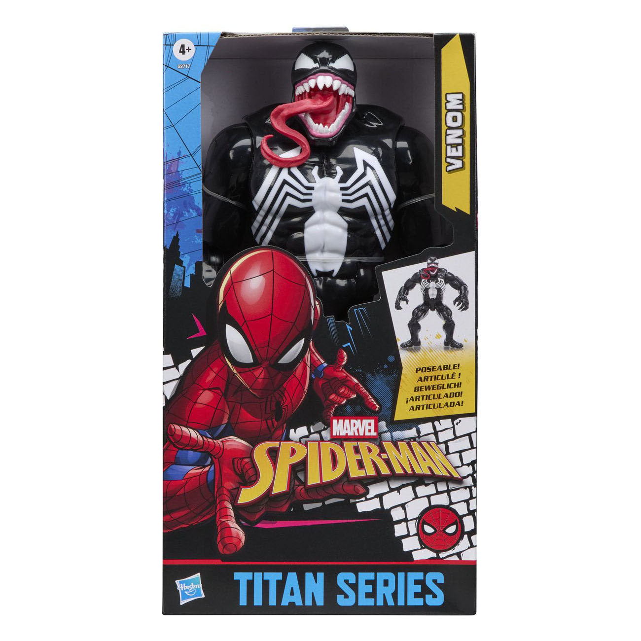 Hasbro – figurine d'action Venom Spider-Man, jouet de luxe classique.