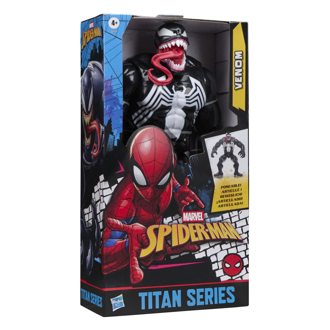 Hasbro – figurine d'action Venom Spider-Man, jouet de luxe classique.