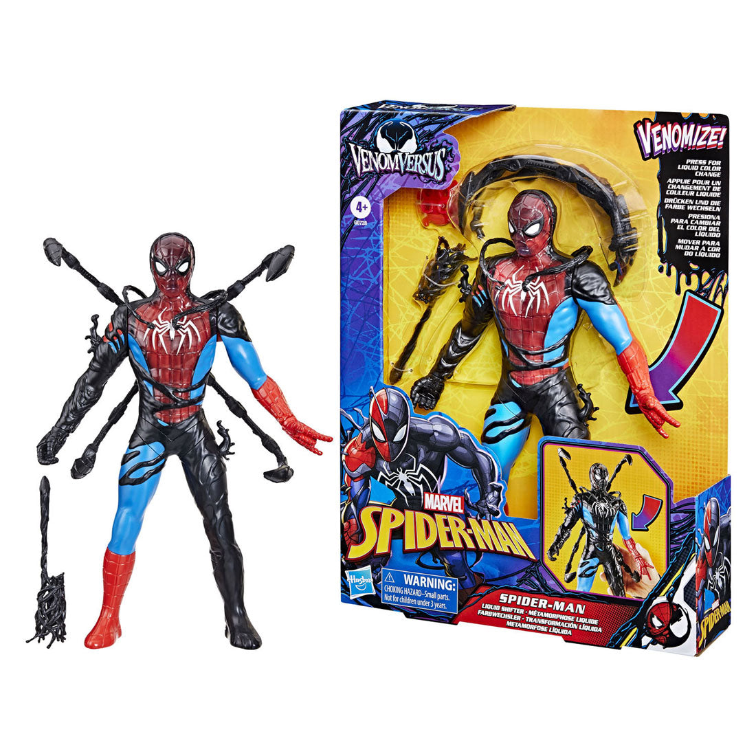 Marvel Spiderman Venom versus Liquid Shifter Figure