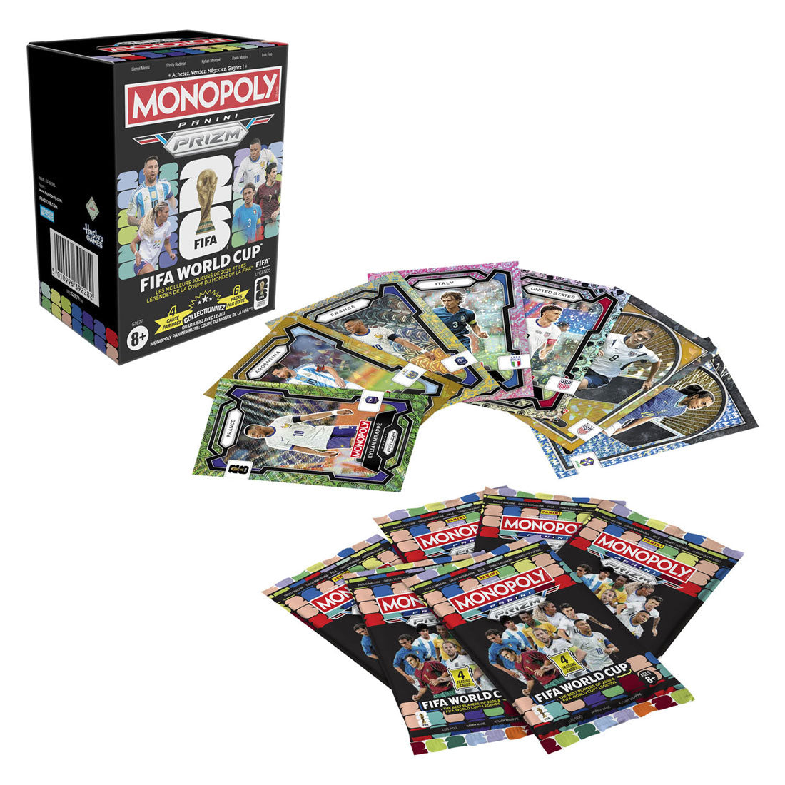 Hasbro monopoly panini prizm : coffret booster coupe du monde de la fifa