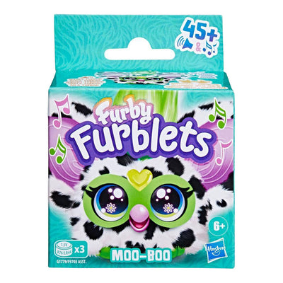 Hasbro furby furblets moo boo - figurine de jeu - peluche avec son