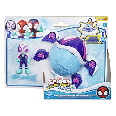 Spidey et ses incroyables amis émerveillent le coffret de jeu de tortue fantôme à toiles d'eau