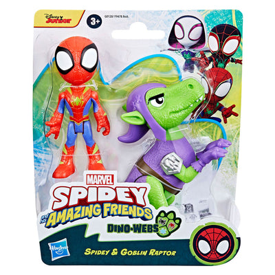 Hasbro Spidey et ses incroyables amis Hero Dino Webs jouent des figurines