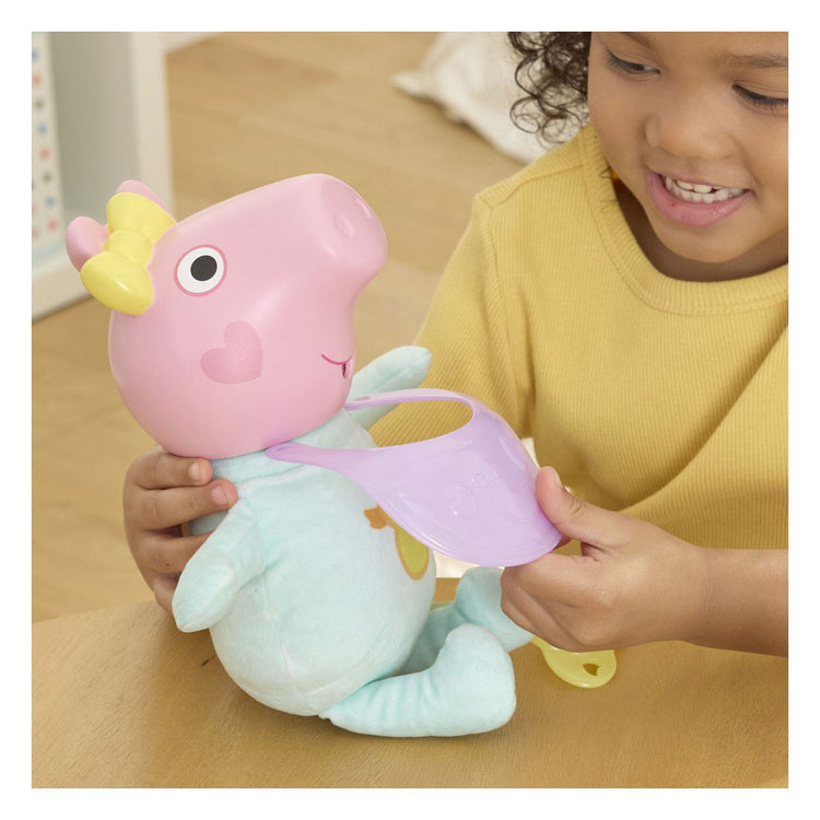 Peppa pig grognement et poupée câline