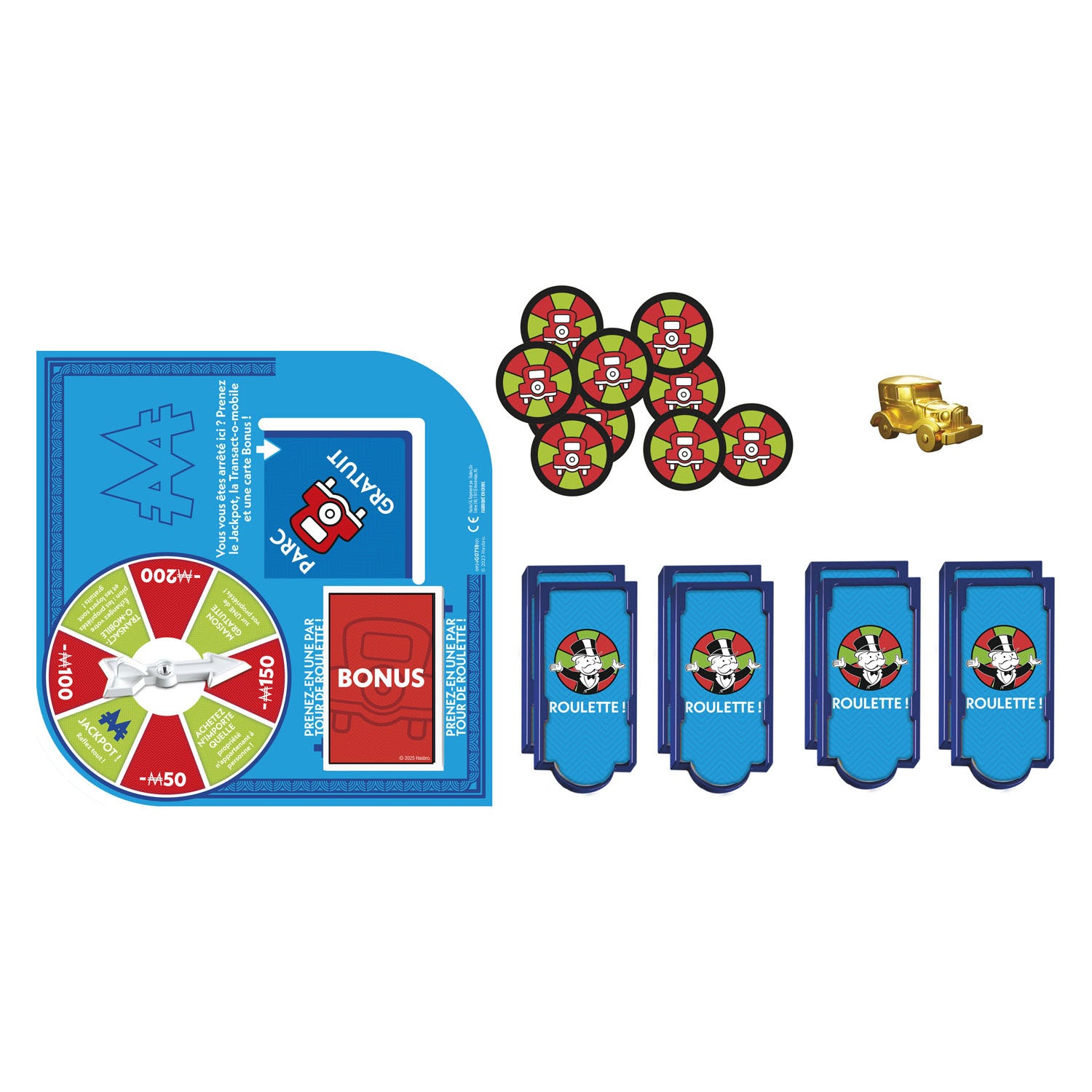 Parking gratuit pour l'expansion du monopole Hasbro