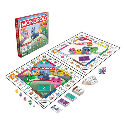 Jeu de société Monopoly junior - 2 jeux en 1 - Édition française