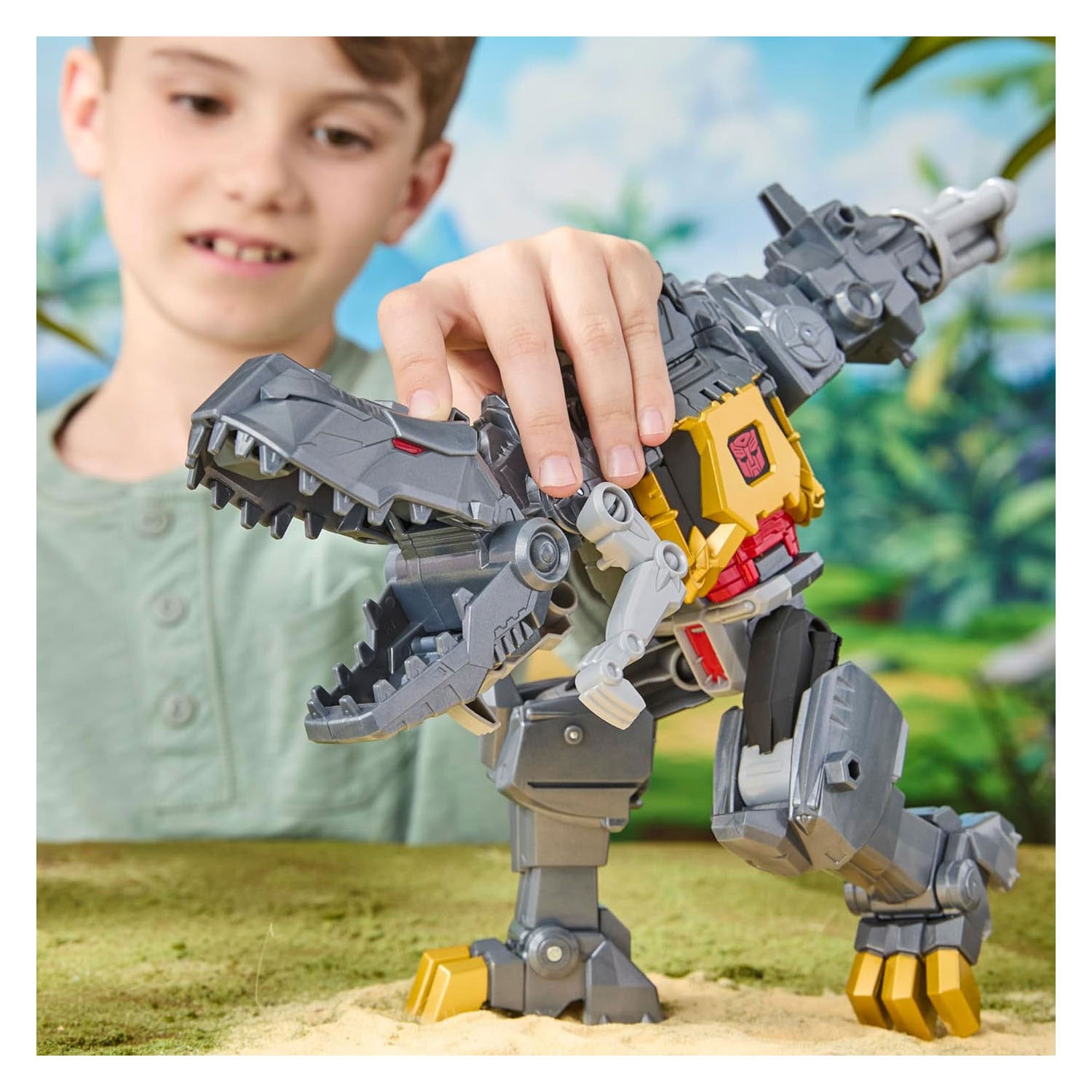 Transformers CyberWorld Chomp Battle Grimlock