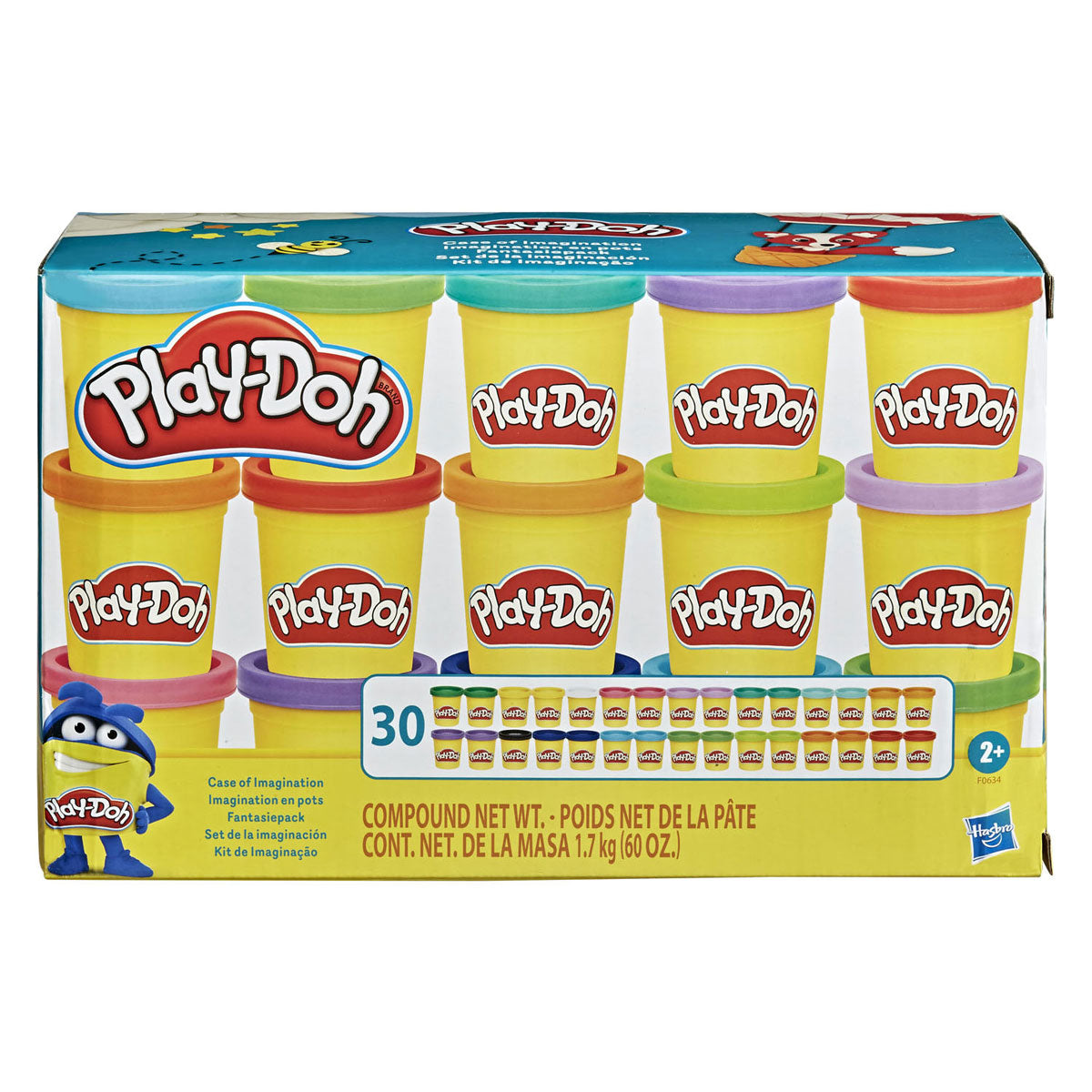 Coffret fantaisie Play-doh - 30 pots en argile
