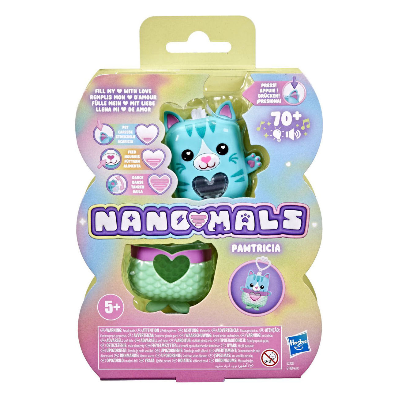Nano-mals Pawtricia le chaton bleu - électronique - plus de 70 réponses - interactif