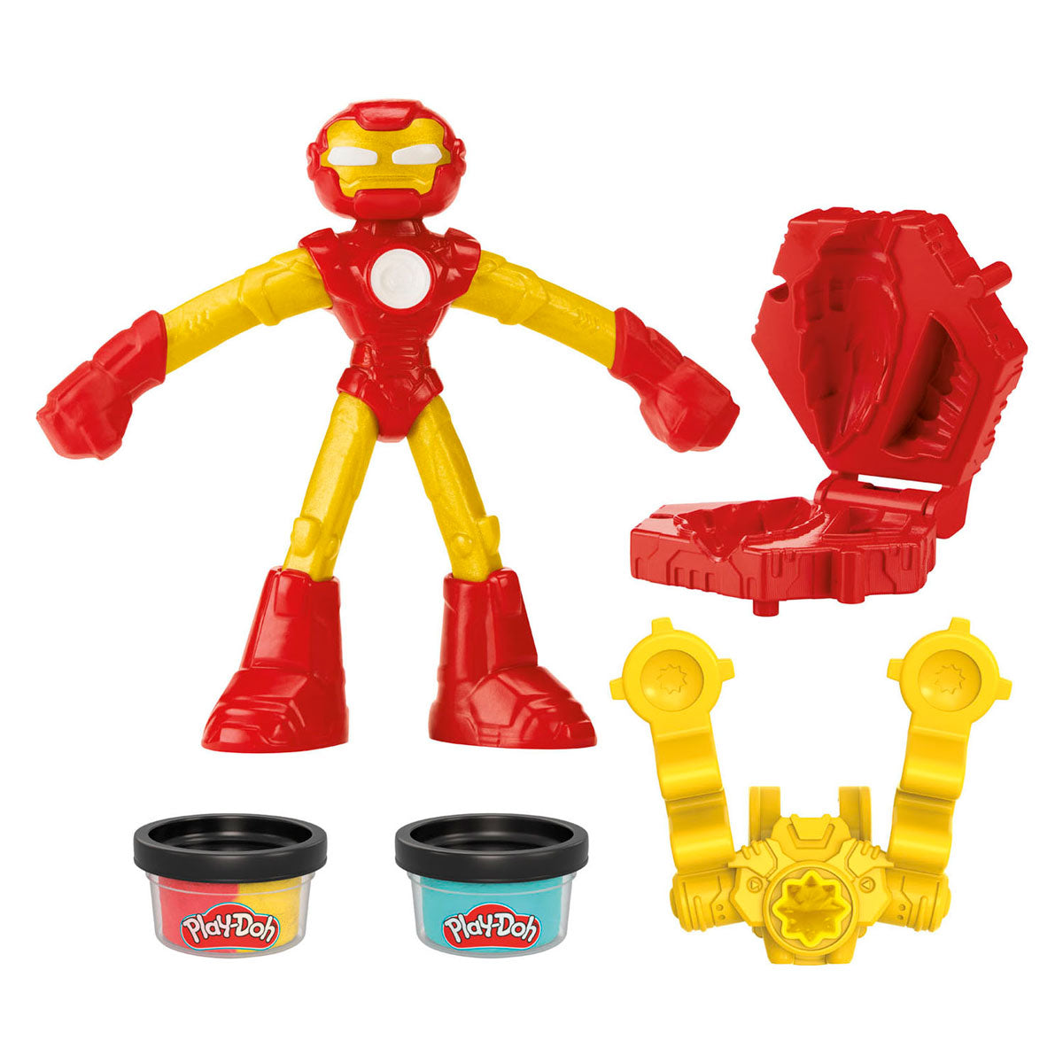 Play-doh Marvel Iron Man Blast Launcher - 2 pots en argile