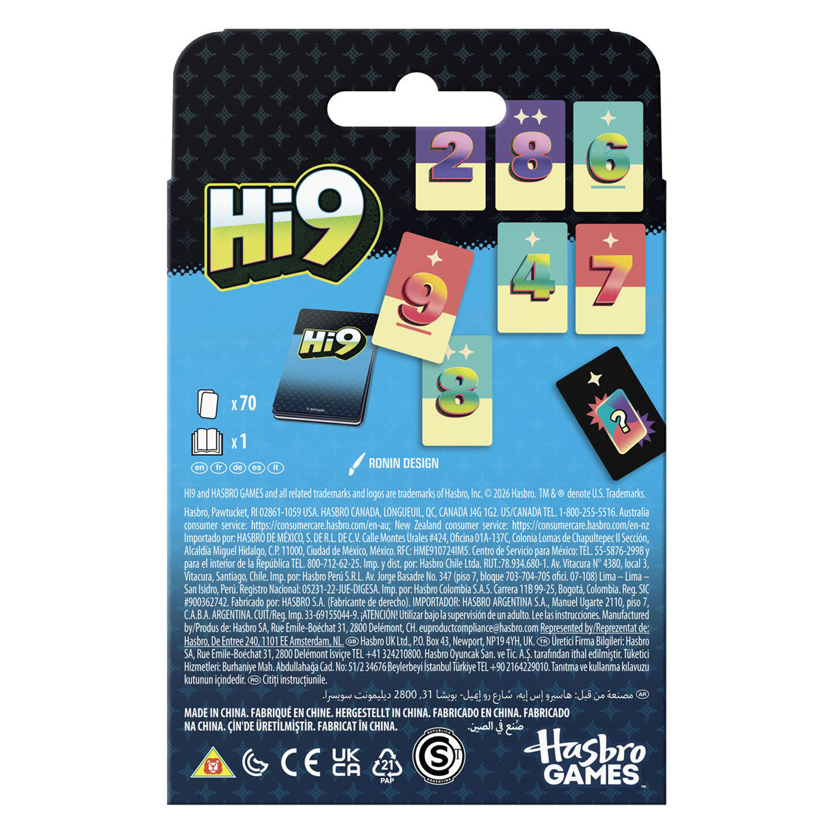 Hasbro gaming hi9 jeu de cartes - anglais