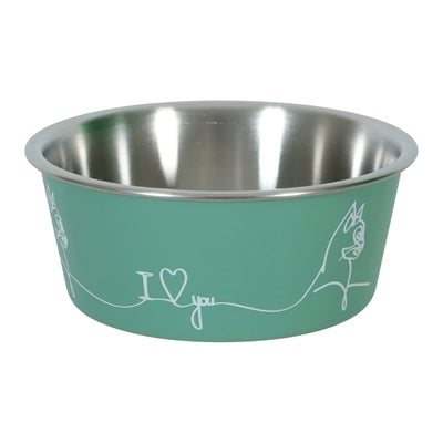 Zolux adore nourrir le seau de chat vert